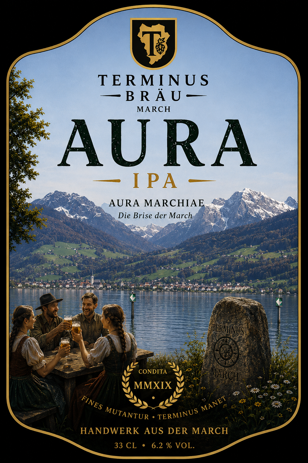 Terminus Aura IPA Etikett